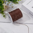 thumbnail image 2 of 1 Roll Waxed Cotton Thread Cord Macrame Artisan String Saddle Brown 1mm 100 Yards (90m) for Jewelry Making, 2 of 5