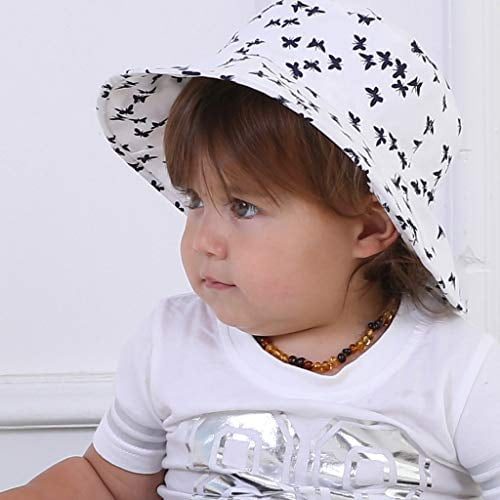Ami&Li tots Adjustable Sunscreen Bucket Sun Protection Summer Hat for Baby Girl Boy Infant Kid Toddler Child UPF 50 