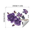 thumbnail image 2 of Purple Roses Wall Stickers for Bathroom Beautification, Easy to Install, Clean, Safe for Rooms, Suitable for Various Surfaces, PVC Material, 2 of 9
