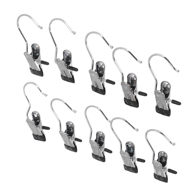 Clip Para Colgar, Gancho Con Clips Para Colgar, Acero Inoxidable, Versátil, 10 Piezas, Resistente Para Calcetines Para Exteriores