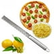 thumbnail image 1 of Pelador de rallador Zester de acero inoxidable | Herramienta de cocina de frutas y verduras con queso de limón | Mango ergonómico | Multifunción | Plata | Ecológico | 32,5x2,7cm | 1 paquete, 1 of 9