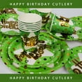 thumbnail image 2 of Gxhong Disposable Party Supply Sets with Plates Cups, Paper Green, 2 of 7