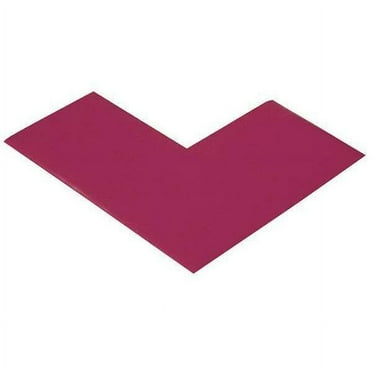Mighty Line Floor Tape,Purple,3 inx6 in,L,PK100 ANGLE3RP