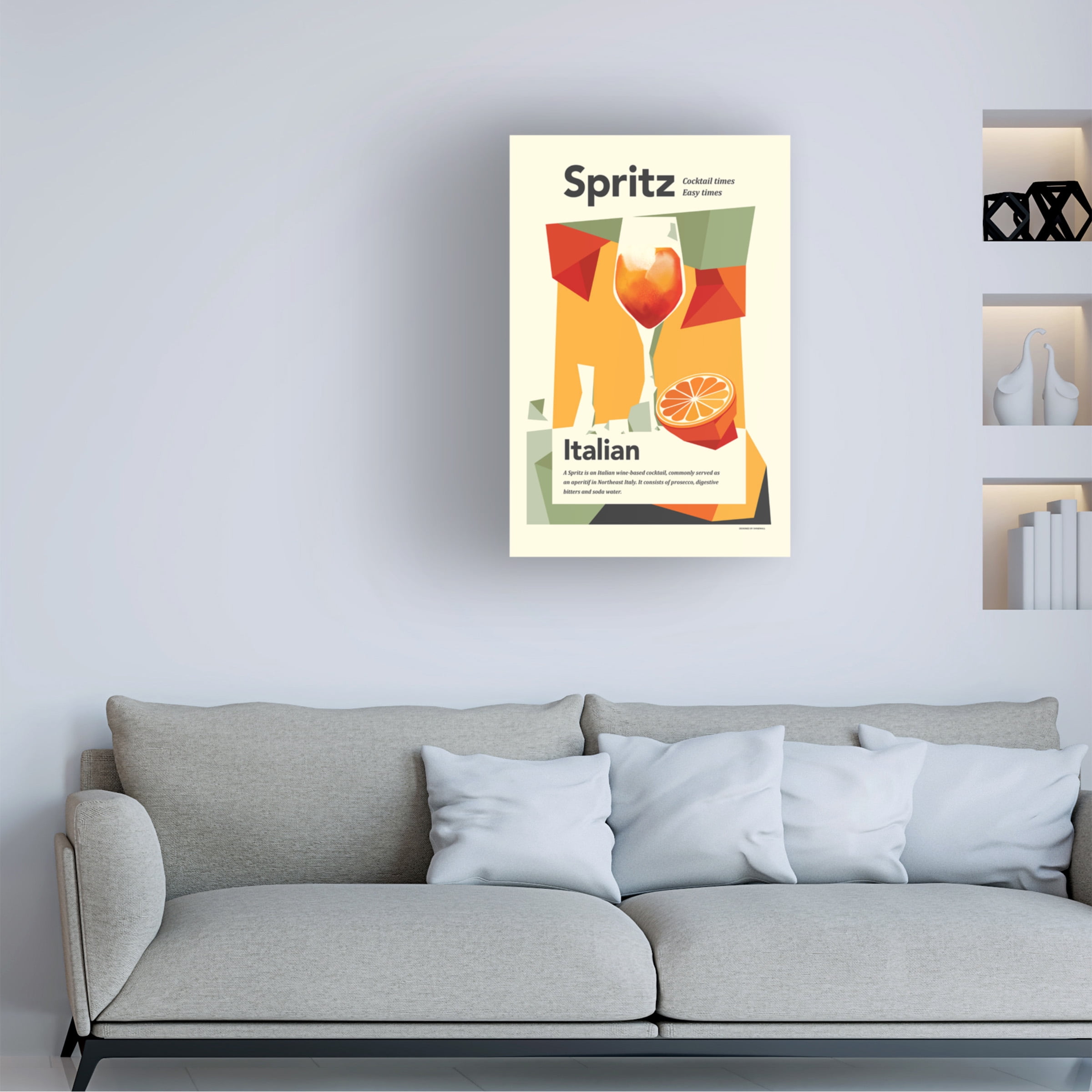 Dionisis Gemos 'Aperol spritz print' Canvas Art