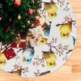 thumbnail image 6 of Ryvnso Christmas Tree Skirt Cute Parrot Birds Xmas Tree Skirts Ornament Home Decorations 35.4", 6 of 6