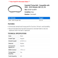 thumbnail image 2 of Camshaft Timing Belt - Compatible with 2005 - 2010 Chrysler 300 3.5L V6 2006 2007 2008 2009, 2 of 2