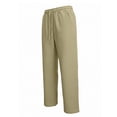 thumbnail image 4 of Men's 2 Piece Linen Outfits Cuban Guayabera Short Sleeve Shirts and Pants Summer Beach Vacation Sets for Men Big and Tall Size S-3XL Khaki, 4 of 9