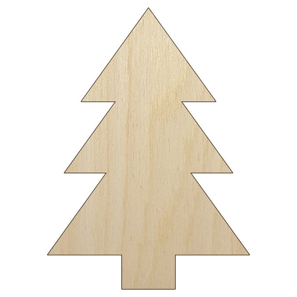 Pine Tree Wood Shape Unfinished Piece Cutout Craft DIY Projects 4.70