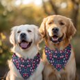 thumbnail image 2 of Dog Bandana 2 Pack,Pioneer Flower Floral Print Pattern Bandanas for Dogs,Cat Bandana,Small/ Large Dog Bandana 2 Size,Dog Bandanas Girl Boy, 2 of 6