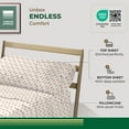 thumbnail image 4 of Thread Spread 100% Organic Cotton Sheets Twin Size - 3 PC Printed Organic Cotton Twin Percale Weave Sheet Set, Soft, Cooling, Crisp, 16" Deep Pocket Bedding Set for Dorm Room - Pastel Dreams, 4 of 7