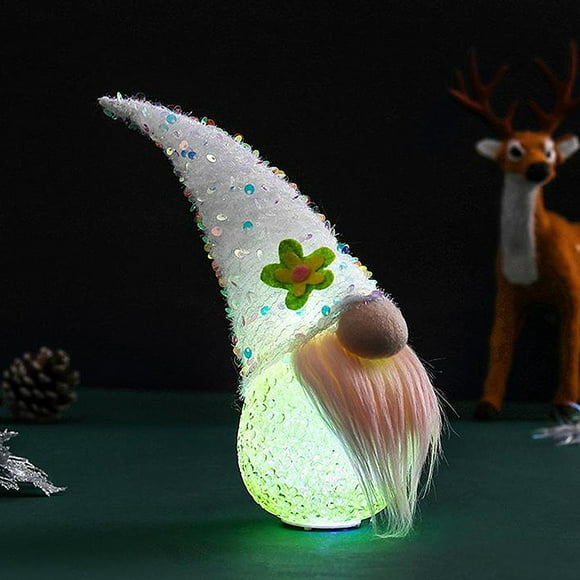 Muñeca Yotijar Adornos navideños Sombrero Hombre Decoración de ventanas Blanco