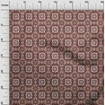 thumbnail image 2 of oneOone Cotton Jersey Dark Red Fabric Floral & Tiles Moroccan Sewing Material Print Fabric By The Yard 58 Inch Wide, 2 of 4