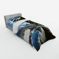 thumbnail image 2 of Ambesonne Winter Bedding Set 3 Pcs, Tranquil National Park, Twin, Brown Blue White, 2 of 2