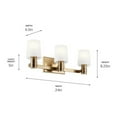 thumbnail image 5 of 55176CPZ Kichler Lighting Adani - 3 Light Bath Vanity In Modern Style-8.25 Inches Tall and 24 Inches Wide-Champagne Bronze Finish, 5 of 8