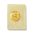 thumbnail image 2 of 10pcs Fashion Tarot Card Enamel Pin Alloy Enamel Brooch Golden The Moon XVIII 30.5x21x10mm Pin: 1mm, 2 of 3