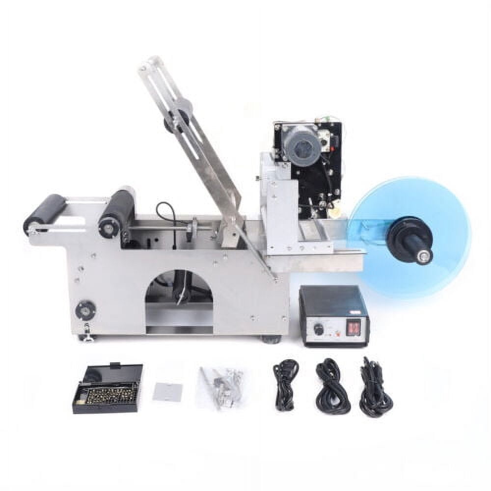 Semi-Automatic Round Bottle Labeling Machine, Coding Machine Label Makers Label