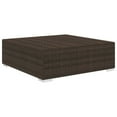 thumbnail image 3 of vidaXL Outdoor Wicker Ottoman Wicker Ottoman Seat with Cushion Poly Rattan, 3 of 17