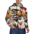 thumbnail image 2 of Fotbe Men's Hoodie with Retro American Eagle Pattern - Kangaroo Pocket Pullover Hooded Sweatshirt, Perfect for Daily Wear, Travel, and Home-4X-Large, 2 of 7