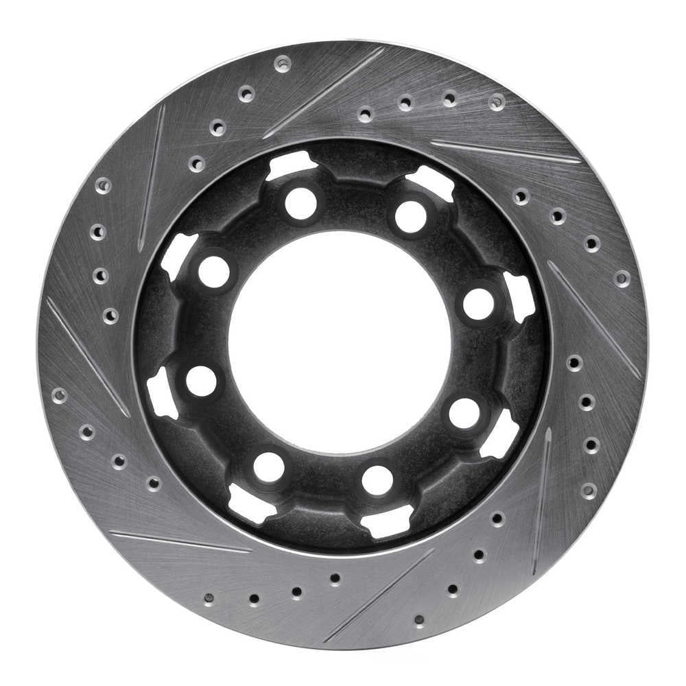 Dynamic Friction Company 631-40048R DFC Brake Rotor - Drilled And Slotted - Silver