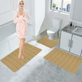 thumbnail image 6 of Wdhugt Bathroom Mats Sets 3 Piece Bath Mats for Bathroom Bathmat Non Slip Mildew Resistant Toilet Rug Set 24X16 In Bottom Water Absorbent Bathroom Rug Set,Bathroom Mats Machine Washable Toilet Mat, 6 of 8