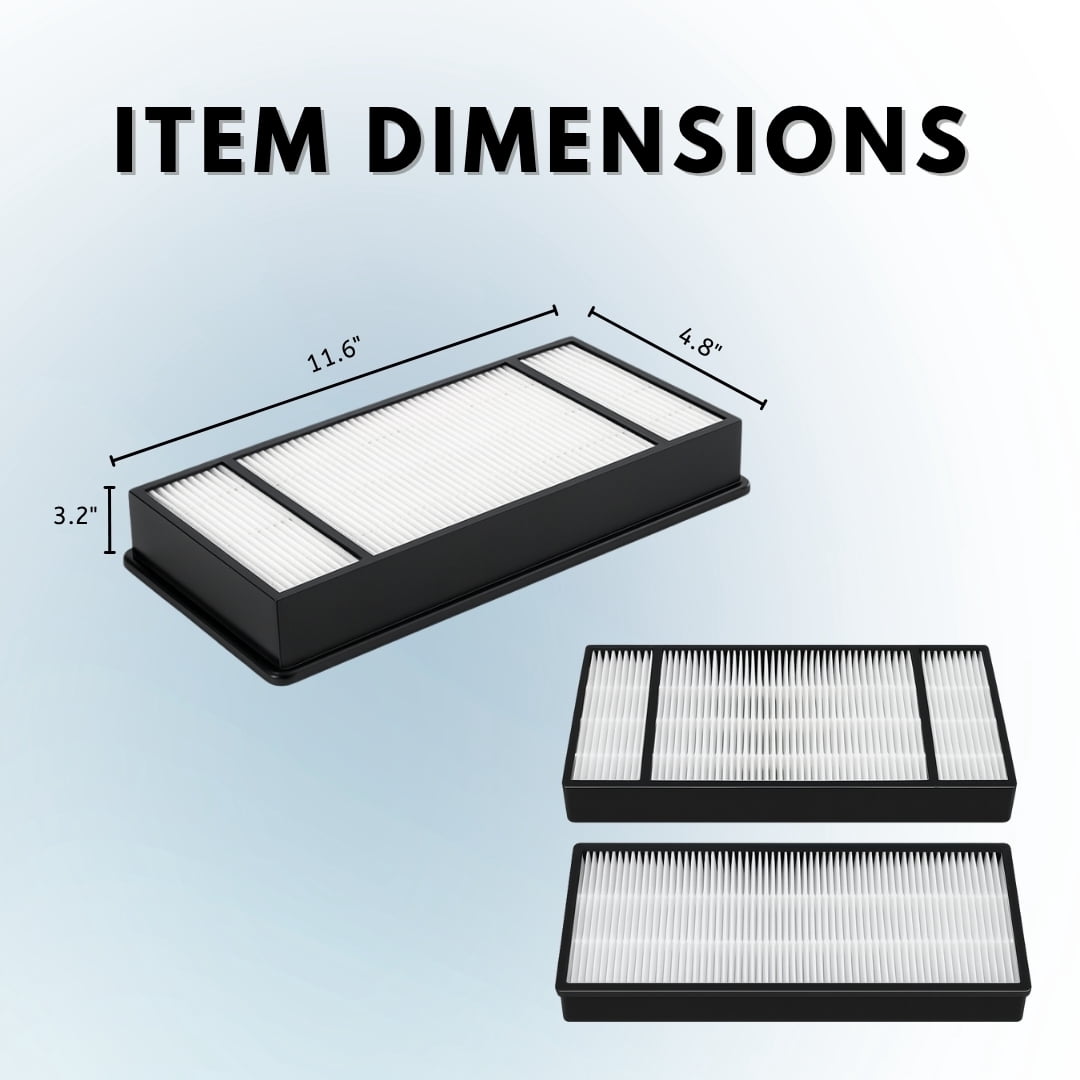True HEPA Filter Replacement For Honeywell HRF-H2 Fits Air Purifier Model HPA050, HPA150, HPA060, HPA160, HHT055 and HHT155, 4 Filters