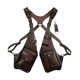 thumbnail image 1 of Bolso de hombro para axila, bolso medieval de doble hombro para axila, bolso tipo funda para teléfono Marrón oscuro, 1 of 9