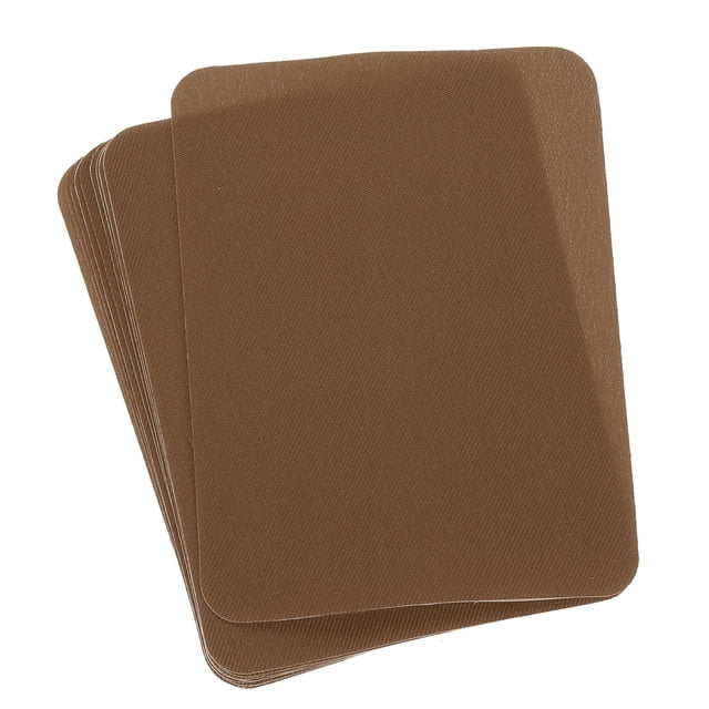 Parches de tela Uxcell para planchar Camello 4.9"x3.7" para ropa Paquete de 10