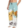 thumbnail image 6 of Sigee Cute Dog In Bathtub1 print Men's Pajama Pants Lounge Sleep Bottoms with Elastic Waistband and Pockets-Small, 6 of 6