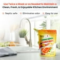 thumbnail image 4 of Garbage Disposal Cleaner and Deodorizer Drops- [[50-Count]] Orange Zest Scented Kitchen Sink Freshener Pods & Drain Odor Eliminator Disposer Care Balls, 4 of 4