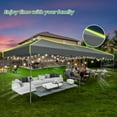 thumbnail image 4 of HOTEEL 10x30 EZ Pop Up Canopy, One Push Setup Glow Party Tent for Commercial, Waterproof UPF50+ Wedding Tent with Wheeled Bag & Air Vent, Gray, 4 of 10