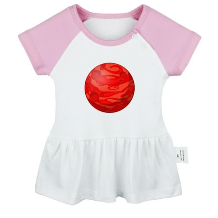 

Nature Mars Planet Pattern Dresses For Baby Newborn Babies Skirts Infant Princess Dress 0-24M Kids Graphic Clothes (Pink Raglan Dresses 18-24 Months)