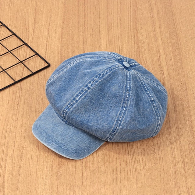 Sombrero de vendedor de periódicos Hugo Azul Claro Mujer