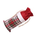 thumbnail image 1 of Ounissouiy Copo de nieve cubierta de botella de vino Cordón de Navidad rejilla de encaje bolsa de champán hogar de comedor ropa fiesta Año Kits de decoración para fiestas Tipo 1, 1 of 6