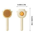 thumbnail image 3 of Fiudx Mascarpone Mascots, Peine para Perros En Mango Ergonómico, Cepillo Autolimbable para Gatos, Depilación para Mascotas, Masaje y Brillo para Pelaje, para Uso En Pelo Corto, Medio y Largo, Ideal p, 3 of 3