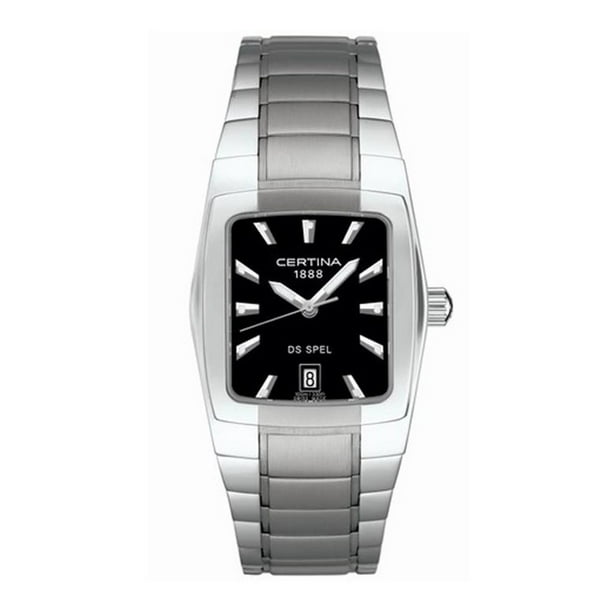 plein Opnemen vergeven Certina - Men's DS Spel Steel Bracelet & Case Sapphire Crystal Quartz Black  Dial Watch C113.7153.42.69 - Walmart.com - Walmart.com