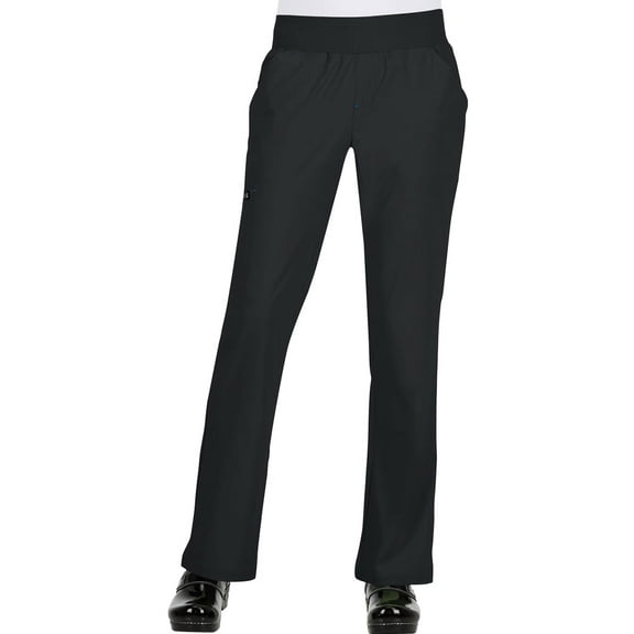 koi Basics Women's Laurie Flare Leg Knit Waist Yoga Scrub Pant