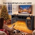thumbnail image 4 of Electric Fireplace TV Stand for 75″ TVs Fireplace Entertainment Center TV Console Table with 23″ Fireplace, Holds up to 200 lbs, 4 of 11