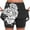 023 Black, variant on Women Floral Printed Workout Skirt Skorts Casual Stretchy High Waisted Gym Yoga Tennis Skorts with Mini Skirts