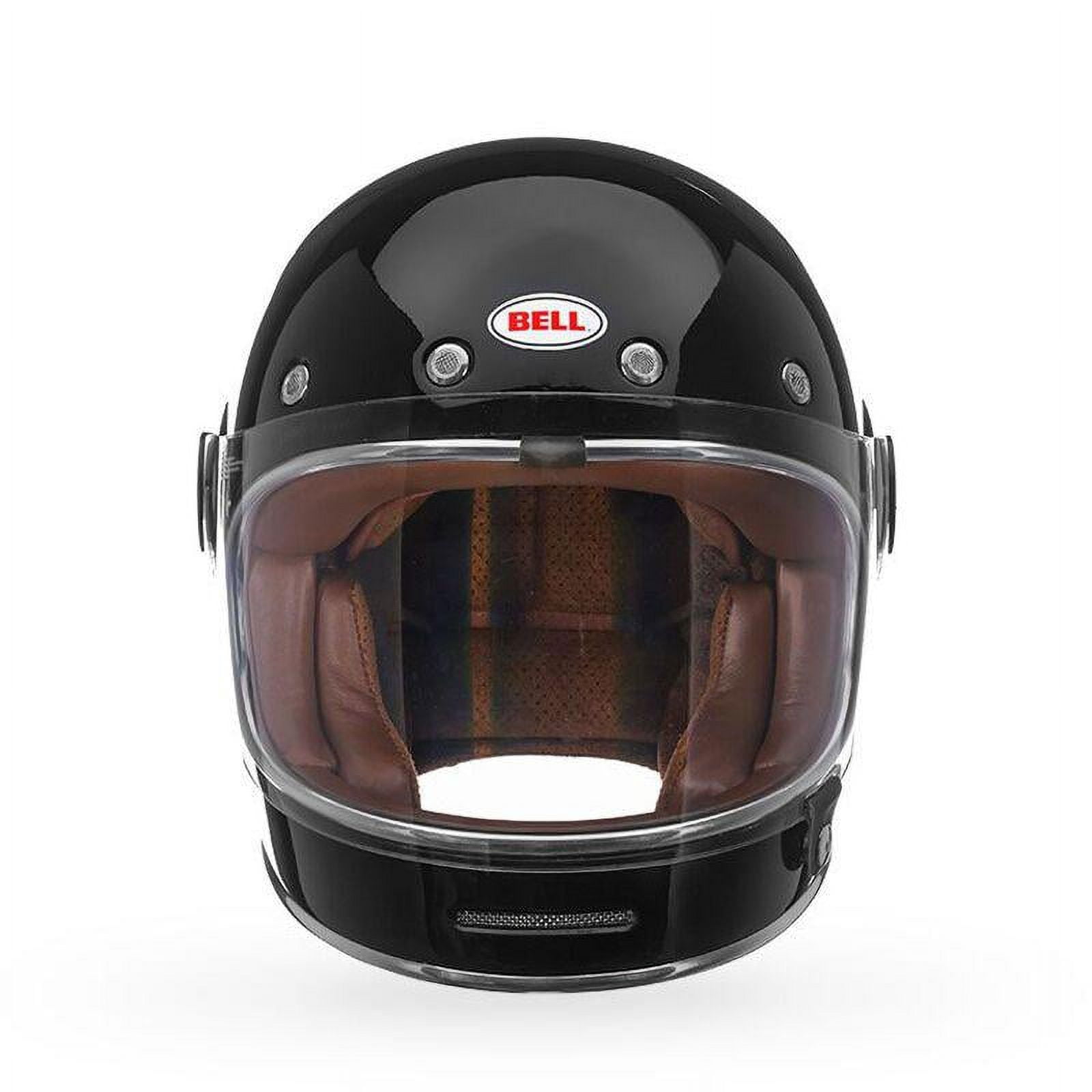 bell bullitt deluxe helmet gloss black Bell Helmets Bullitt Bolt Helmet (Large, Gloss Black/White)