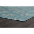 thumbnail image 5 of Veranda Transitional 2.7' x 7' Aqua and Light Gray Polypropylene Outdoor Area Rug, 5 of 8