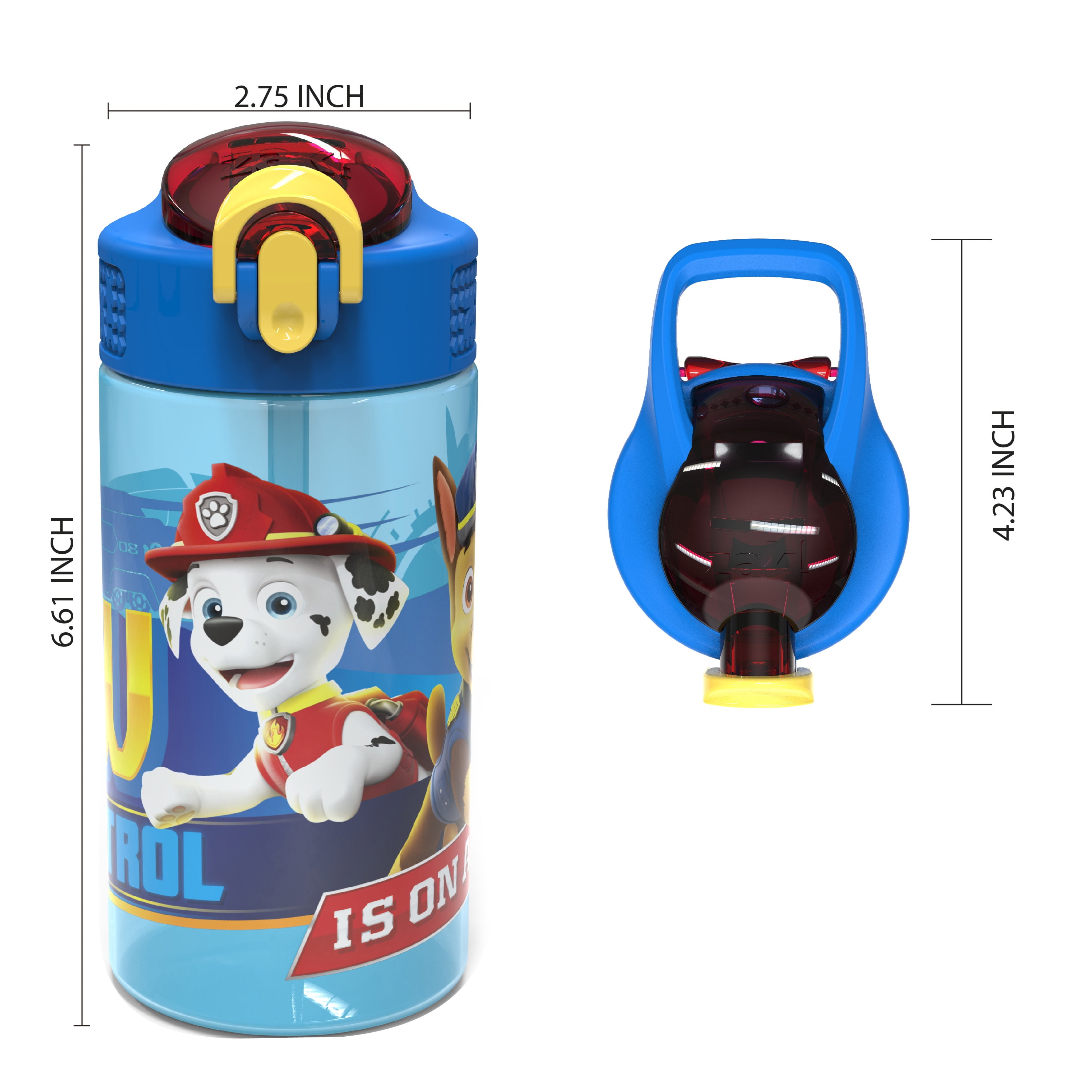 Paw Patrol Marshall Kids Water Bottle Cute Clear Plastic Anti-drop