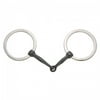 Kelly Silver Star Flat Ring Snaffle - Sweet Iron - 5" mouth