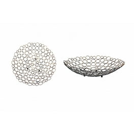 18.5 X 18.5 X 4.5 Bronze Decorative Metal Tray 18.5 X 18.5 X 4.5 Bronze Decorative Metal Tray