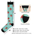thumbnail image 3 of FORMRS Womens Knee High Socks Casual Long Thick Travel Daily Wear, 1 Pair, Strawberry Pattern, 3 of 6