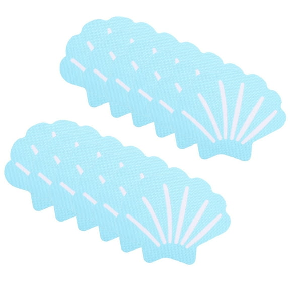 WHAMVOX 20PCS Non Slip Bathtub Stickers Shower Floor Non Slip Stickers Shell Shaped Tubs Safety Shower  Adhesive Appliques for Bath Tub Shower Stairs