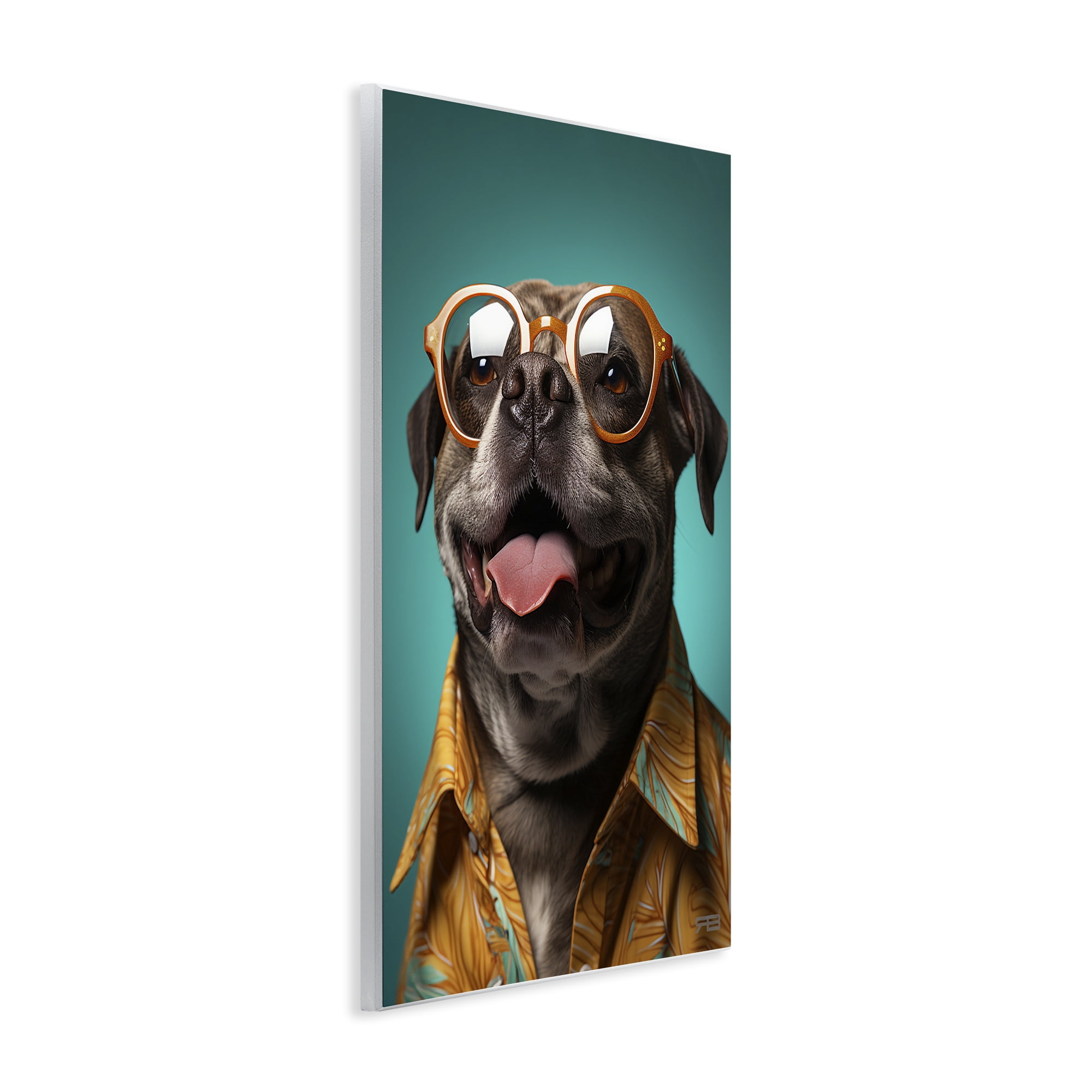 Stupell Industries Fashion Dog Friend Animals & Insects Painting Unframed Art Print Wall Art, 13 x 19