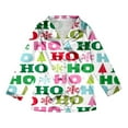 thumbnail image 1 of Matching Family Pajamas Christmas Letter Print Long Sleeve Round Neck Sweater for All Family Members, 1 of 7