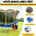 thumbnail image 4 of Gymax Trampoline Récréatif de 8 Pi avec Filet d'Enceinte Exclusif en Forme de Fleur Jaune, 4 of 8