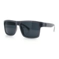 thumbnail image 5 of Mens Classic Suburb Urban Rectangular Sport Horn Rim Plastic Sunglasses Grey - Black, 5 of 8