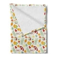 thumbnail image 2 of Summer Soft Flannel Fleece Throw Blanket, Continuous Hot Seasonal Fun Pattern with Popsicle Flowers Parasol Cocktail, Cozy Plush for Indoor and Outdoor Use, 70" x 90", Multicolor, by Ambesonne, 2 of 5